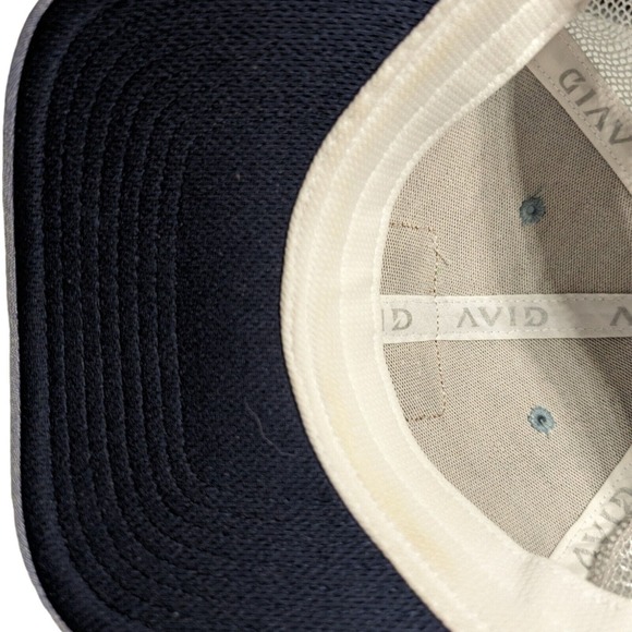 AVID Gear Adjustable Blue Fishing Hook Logo Patch Hat w/ White Mesh Back - Picture 8 of 8